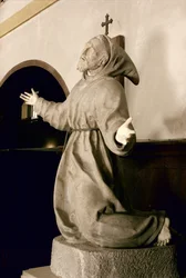 Der heilige Franziskus empfängt die Stigmata, ca. 1580 (Marmor)